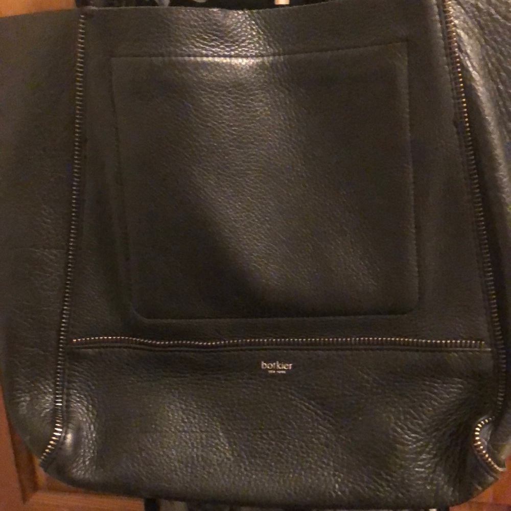 Gently used leather tote